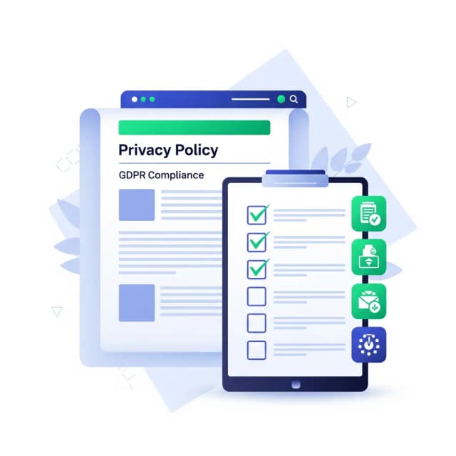 An image representing writing a GDPR privacy policy.